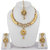 Jewels Capital Exclusive Golden Kundan Studded Necklace Set with Maang Tikka -d10