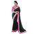 Sareeka Sarees Black Chiffon Embroidered Saree With Blouse