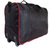 Tangerine Black  Red Travel Duffel Bag with Wheel  Straps and Handles
