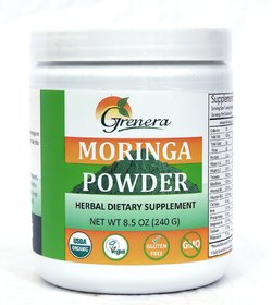 Moringa Leaf Powder - 240 gram Jar / Certified Organic