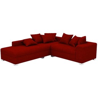 Earthwood Miami L Shape Sofa Set With Lounger In Red Online Earthwood Miami L Shape Sofa Set With Lounger In Red