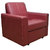 Scotty  Travis Alethea Maroon Leatherette (3+1+1) Seater Queen Size Sofa Set