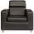 Scotty  Travis Antonio Black Leatherette (3+1+1) Seater King Size Sofa Set
