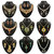 14Fashions by Jewelmaze Zinc Alloy Multicolor Set of 9 Jewellery Combo-PAA1233
