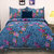 Story@Home 100% Cotton Dark Cyan 1 Double Bedsheet With 2 Pillow Cover