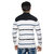 AMX Multicolor Striped High Neck Long Sleeve Pullover For Men's