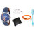 Dch Round Dial Blue Analog Watch Combos For Men-Ppc24