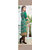 Rajnandini Cream And Green Printed Crepe Straight Fit Dress Material (Unstitched)