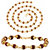 Gold Plated Rudraksh Beads Bracelet + Rudraksh Mala 28 Combo For Men