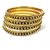 Black and golden beads bangles set of 4 bangle