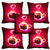 meSleep Red Heart Cushion Cover (20x20)