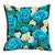 meSleep Blue Floral Cushion Cover (12x12)