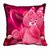 meSleep 3D Beautiful Pink Teddy Cushion Cover (12X12)