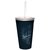 Tree-Free Greetings cc34231 Divine Intervention: John 4:9 Artful Traveler Double-Walled Cool Cup with Reusable Straw, 16