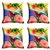 meSleep 3D Multi Colour Nature Cushion Cover (20x20)