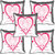 meSleep Heart Digital printed Cushion Cover (20x20)