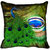 meSleep Peacock Digital Printed Cushion Cover (12x12)