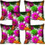 meSleep Floral Digital Printed Cushion Cover 12x12