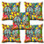 meSleep 3D Multi Colour Raja Rani Cushion Cover (12X12)