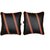Able Classic Cross Cushion Seat Cushion Cushion Pillow Black and Tan For MERCEDES-BENZ MERCEDES-BENZ-E-CLASS E 200 Set of 2 Pcs