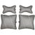 Able Classic Cross Kit Seat Cushion Neckrest Pillow I-Grey For HYUNDAI CRETA Set of 4 Pcs