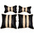 Able Sporty Kit Seat Cushion Neckrest Pillow Black and Beige For MARUTI WAGON R STINGRAY Set of 4 Pcs