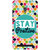 Snapdilla Mixed Color Different Looking Pattern Stay Positive Quote Back Cover For Asus Zenfone 6 A600CG
