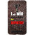 Snapdilla Unique Pattern I Will Win Motivational Quote Inspirational Quote Mobile Cover For Asus Zenfone Go ZC500TG