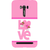 Snapdilla Pink Background Cartoon Cute Love Birds Girlfriend Gift 3D Print Cover For Asus Zenfone Go ZC500TG