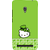 Snapdilla Green Color Background Funky Artistic Hello Kitty Cartoon Best Designer Case For Asus Zenfone 6 A600CG