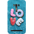 Snapdilla Blue Background Chocolate Donut Cartoon Love Quote Unique Back Cover For Asus Zenfone Go ZC500TG