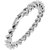 The Jewelbox Curb Rhodium Plated Glossy Stainless Steel Bracelet For Men