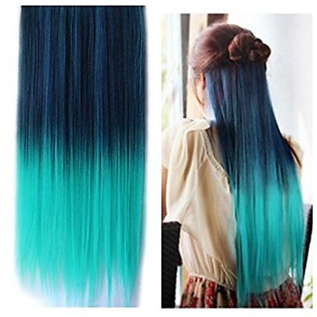 dip dye synthetic hair extensions