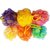 Set of 6 - High Quality Mesh Shower Sponges / Exfoliation Body Puffs / Bath Scrubbers, Assorted Colors