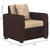 Gioteak Sofia 5 Seater Sofa Set in Cream Brown color (Acacia Wood)