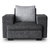 Gioteak Cuba 5 seater sofa set in grey color 3+1+1