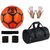 Shoppers Strike X Orange Football (Size-5) with Gym Duffle Bag Combo