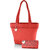 Butterflies  Red Casual Self Design  Handbag