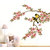 Wall Stickers Cute Birds Sitting on Flower Branch Sofa Background Design Vinyl