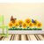 Walltola PVC Vinyl 'Sunflowers Waistline Skirting Border' Wall Sticker (90 cm x 40 cm ) Multicolour