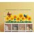 Walltola PVC Vinyl 'Sunflowers Waistline Skirting Border' Wall Sticker (90 cm x 40 cm ) Multicolour