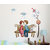 Wall Stickers Romantic Lovely Couple Sitting Under Cloudy Sky