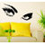 Wall Stickers Girl's Eyes Design For Sofa Background and Living Room Decoration Vinyl