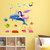 Wall Stickers Beautiful Mermaid Sitting On Dolphin Design For Kids Bedroom Vinyl