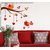 Wall Stickers Bird Hanging Hearts On Tree Branches Design For Sofa Background and Living Room Decoration Vinyl