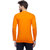 Demokrazy Men's Orange Round Neck T-Shirt