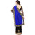 Usha Silk Mills Blue & Black Georgette Printed Saree With Blouse