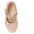 N Five Flat PU Closed-Toe Gold Belly Shoes For Girls -NF555TO557GOLD