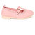 N Five Flat PU Closed-Toe Pink Belly Shoes For Girls -NFBELLY05PINK