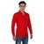 New Democratic Red  Black Casual Slimfit Poly-Cotton Shirts